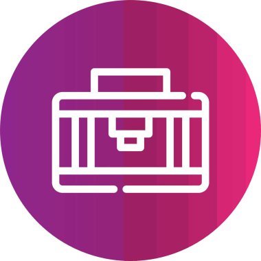 evrak çantası ikonu vektör illüstrasyonu