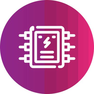 Moda Biçimli Batarya Simgesi İzole Arkaplan