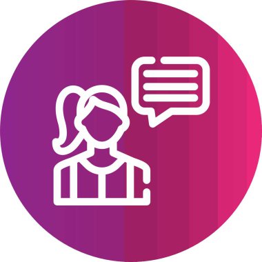 Konuşma baloncuğunun vektör çizimi