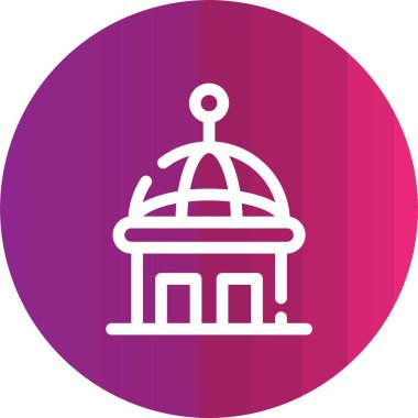 Benzersiz müze vektör simgesi