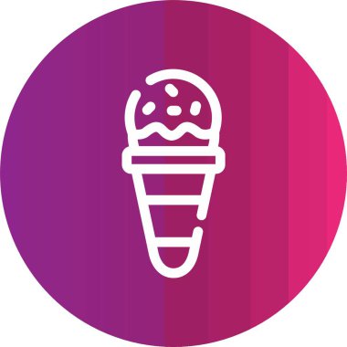 dondurma simgesi, vektör illüstrasyonu