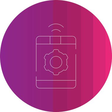 Benzin istasyonu simgesinin vektör illüstrasyonu