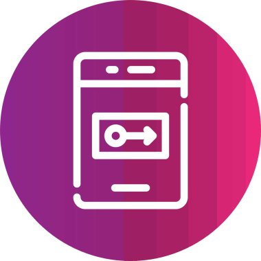 Vektör akıllı telefon simgesi illüstrasyonu