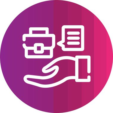 İş simgesinin vektör illüstrasyonu