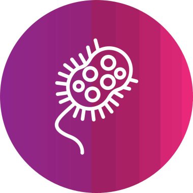 Bir virüs simgesinin vektör illüstrasyonu