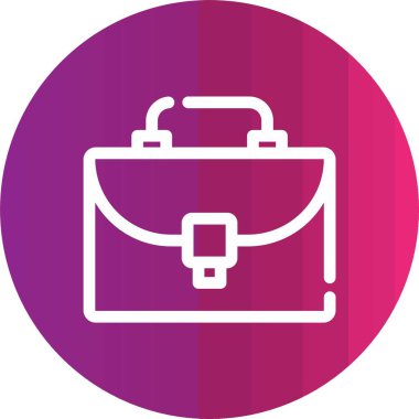 evrak çantası vektör simgesi modern illüstrasyon