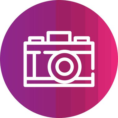 Kamera. Web simgesi basit illüstrasyon