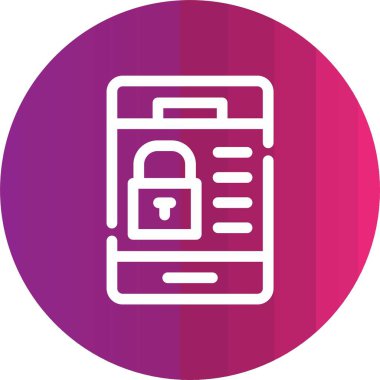 Kişisel verilerin illüstrasyon vektör simgesi.