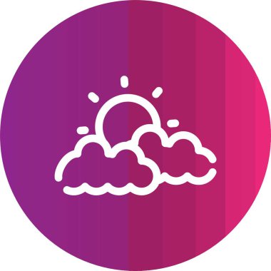 güzel hava vektörü simgesi