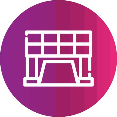 Yedek kulübesi Web simgesi basit illüstrasyon