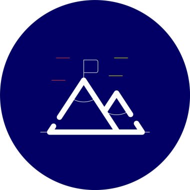 vektör kamp çadırı simgesi