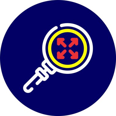 Bir simge ve yolun vektör illüstrasyonu