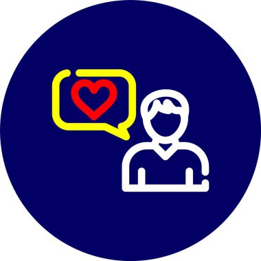 Aşk simgesinin vektör illüstrasyonu