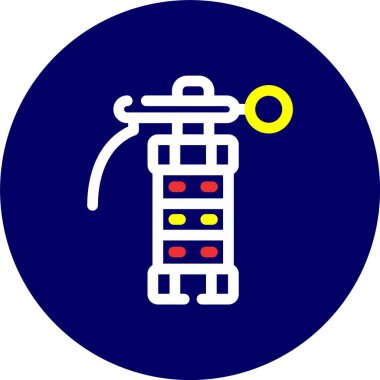 Bir araba simgesinin vektör illüstrasyonu