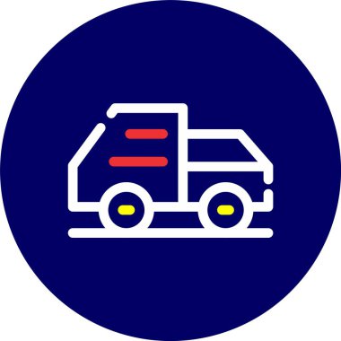 Kişisel ve ticari kullanım için vektör vagonu simgesi.