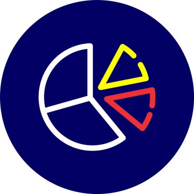 vektör pasta çizelgesi simgesi