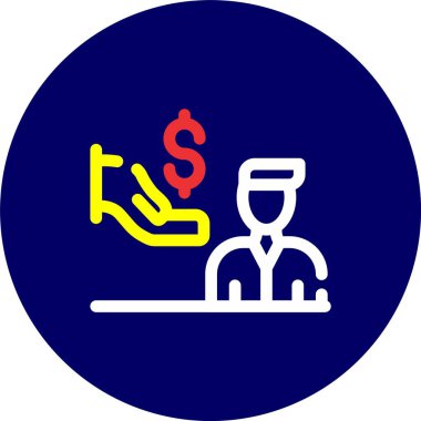 Dolar simgesi, vektör illüstrasyonu