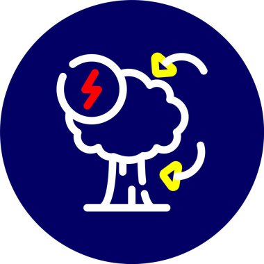 vektör fırtına simgesi illüstrasyonu