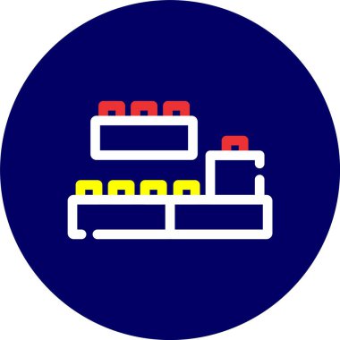 Mobilya simgesinin vektör illüstrasyonu