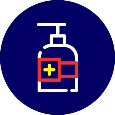 Bir şişe simgesinin vektör illüstrasyonu