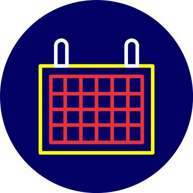 Takvim simgesi vektör illüstrasyonu