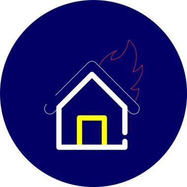 Resim ateş simgesi, vektör