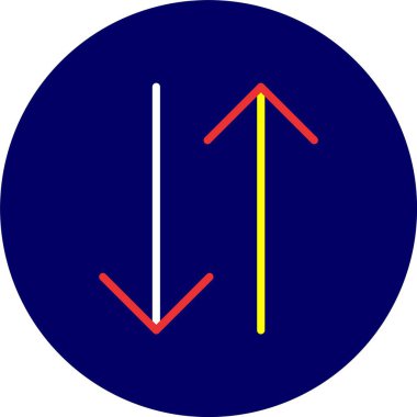 Ok. Web simgesi basit illüstrasyon