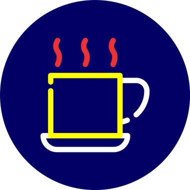 Kahve fincanı ve sıcak içecek işareti.