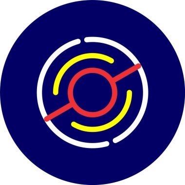 vektör hedef simgesi illüstrasyonu