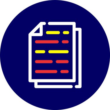 Vektör belgesi Simge illüstrasyonu