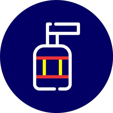 Benzin istasyonunun vektör illüstrasyonu