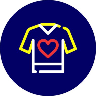 vektör kalp simgesi, basit vektör illüstrasyonu