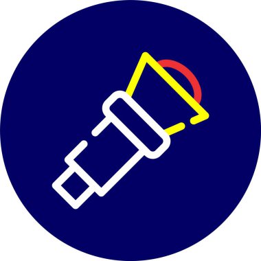 Projeniz için vektör el feneri simgesi