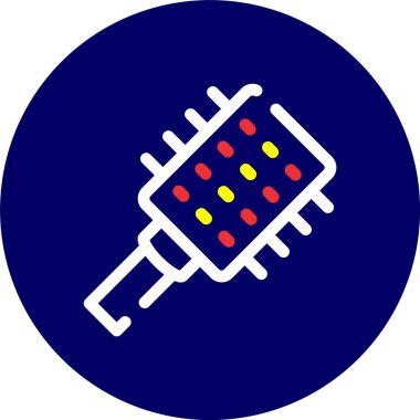 Bir araba simgesinin vektör illüstrasyonu