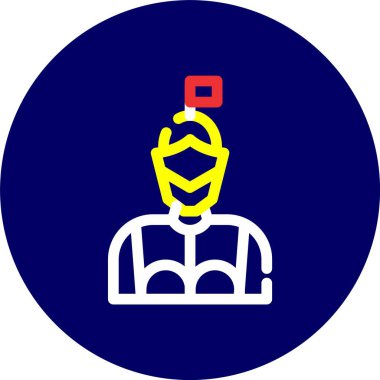 Benzersiz erkek baş vektör çizgisi simgesi