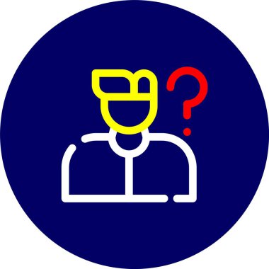 soru simge vektör çizim