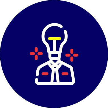 Benzersiz Lamba Vektör Satırı Simgesi