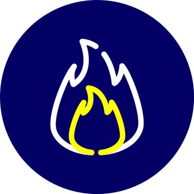 Ateşin Vektör İllüstrasyonu