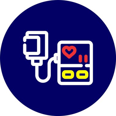 Kalp ikonu vektör illüstrasyonu