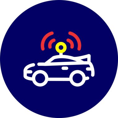 araba simgesi vektör illüstrasyonu