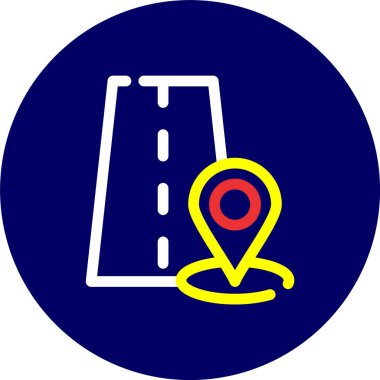 Harita işaretleyici vektör illüstrasyonuName