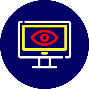 Göz monitörü. Web simgesi