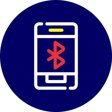 Cep telefonu simgesinin vektör illüstrasyonu