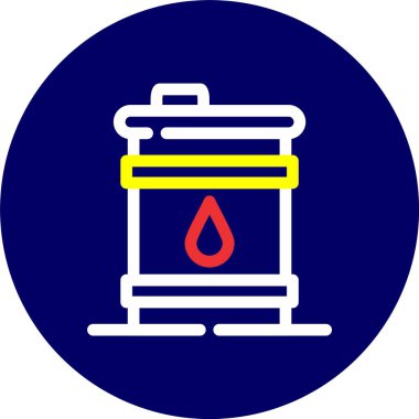 Yağ şişesi simgesinin vektör illüstrasyonu