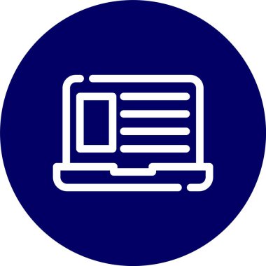 vektör lcd simgesi illüstrasyonu