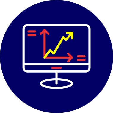 vektör lcd simgesi illüstrasyonu