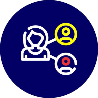 İnsanların vektör illüstrasyon simgesi