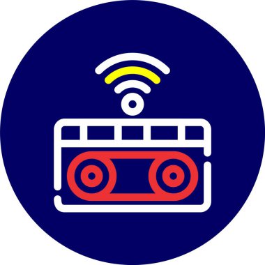 radyo simgesi vektör illüstrasyonu