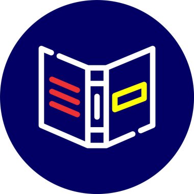 kitap simgesi vektör illüstrasyonu