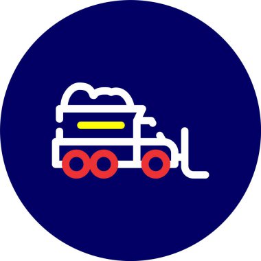 Vektör tren simgesi illüstrasyonu